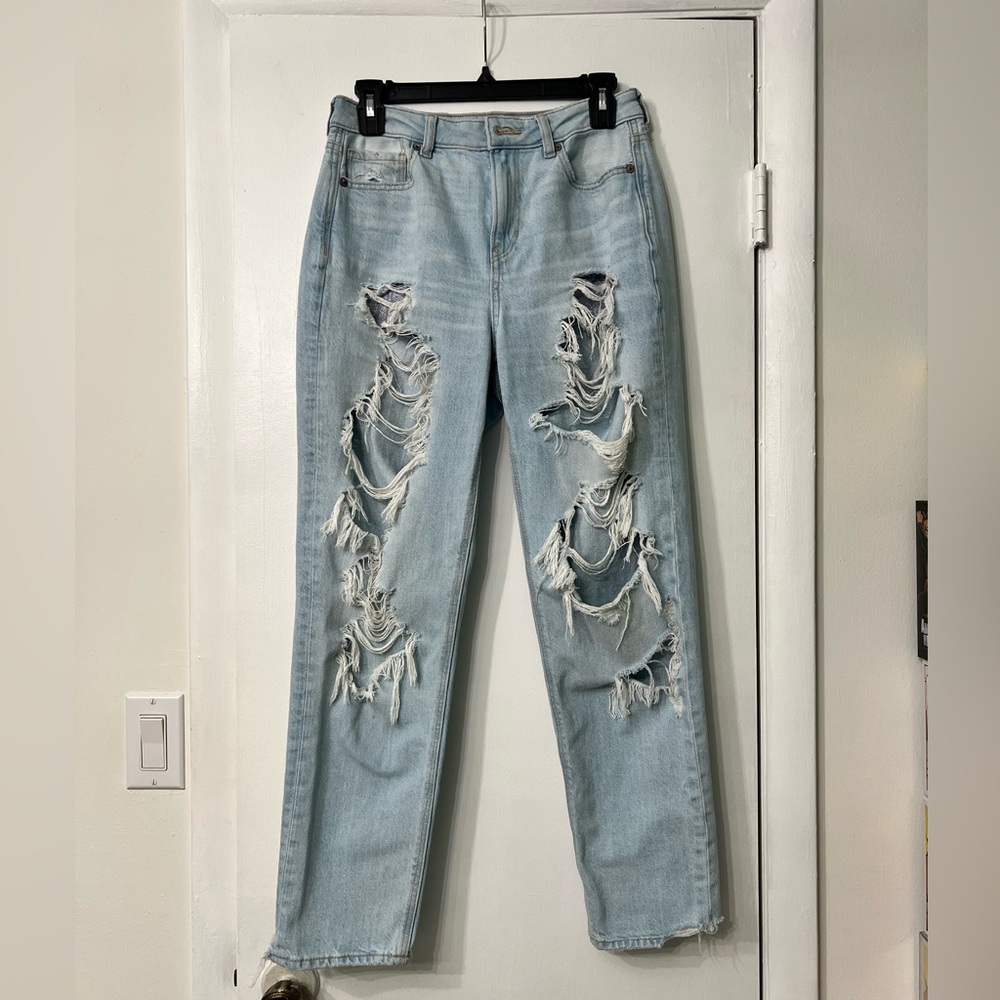 AE High Waisted Mom Jean